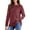 378-Red, variant on Ounisa Women's Long Sleeve Thermal Shirt Light Fleece Tops Spring 2025 Crew Neck Casual Basic T-Shirts for Women