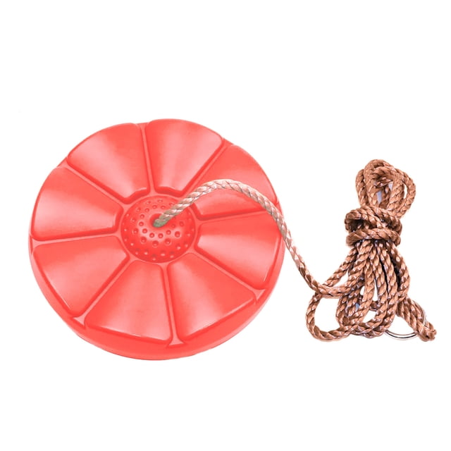 Balançoire de Sport Extérieure de 11 Pouces avec Disque et Corde Pétale pour Enfants, Camping, Randonnée, Aventure