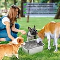 thumbnail image 4 of Plato para Perro de Acero Inoxidable 4.7 Litros Gran Capacidad para Perros Medianos y Grandes, 4 of 7