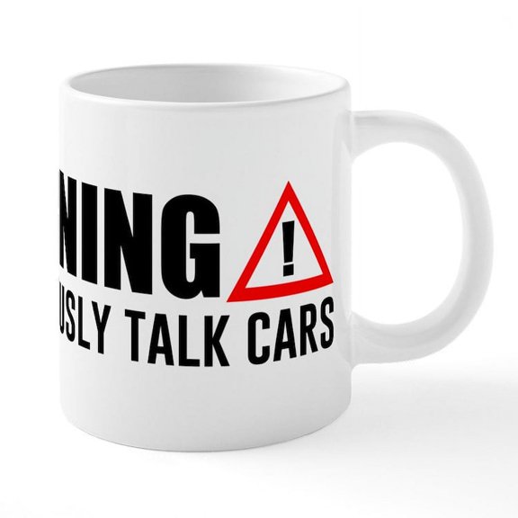 CafePress - Warning May Spontaneously T - 20 Oz White Ceramic Mega Mug
