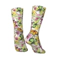 thumbnail image 5 of Uemuo Butterflies2 Pattern Women's Crew Socks, Soft Durable Breathable Moisture-Wicking with Odor Control Cotton socks, 5 of 9