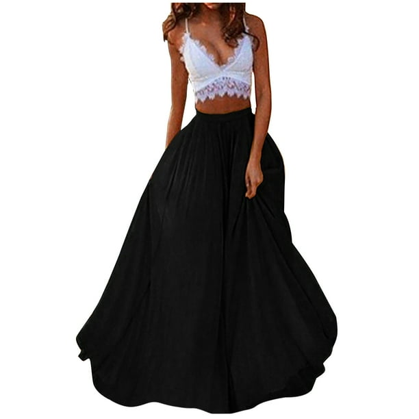 Moda mujer Primavera Verano cinturón botón cremallera cintura alta sólido Retro falda mujer plisado Wmkox8yi FGJ2623