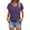 505_Purple, variant on V Neck T Shirts for Women Summer Daily Casual Short Sleeve Tops Blouses Loose Fit Shirt Short Sleeve Shirts for Women Mint Green
