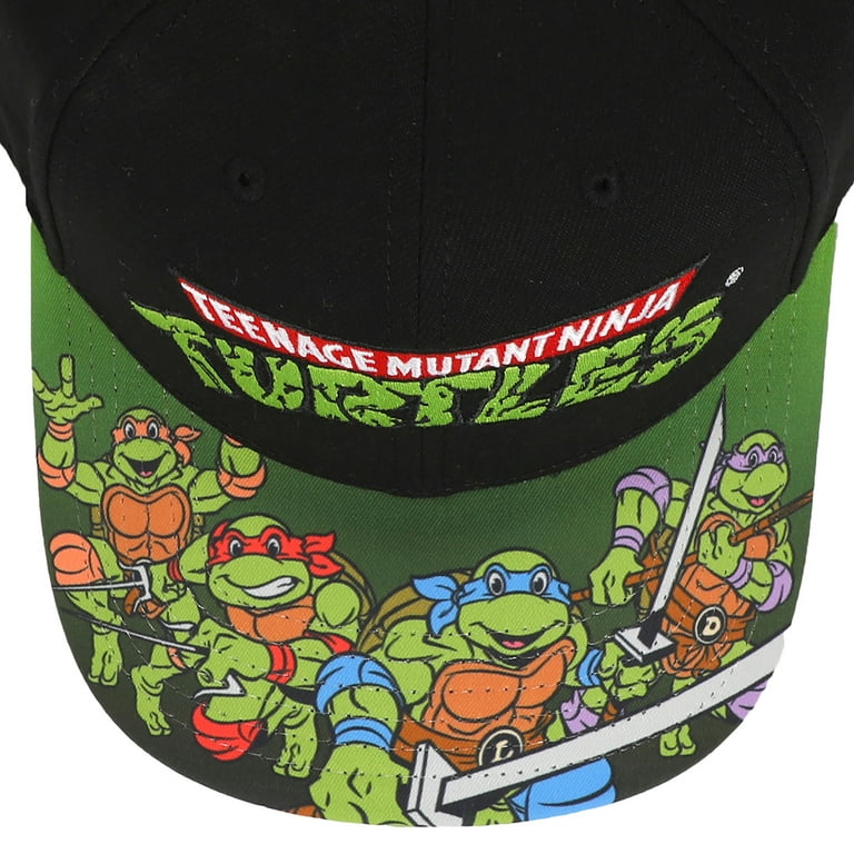 Teenage Mutant Ninja Turtles Hat Flat Brim Nickelodeon Snapback Cap