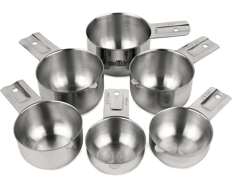 Estilo Premium High Quality Grade Stainless Steel Measuring Cups 6