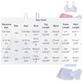 thumbnail image 3 of hengsof Girls 3 Piece Swimsuit Set Fashion Print Bikini Halter Top Swim Skirt Swim Bottom Cute Summer Beach Bathing Suit for Kids Ages 6-14, 3 of 5