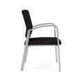 thumbnail image 2 of Newport Reception Waiting Room 18.5" Guest Chair / Silver Steel / Black, 2 of 5
