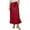 Red_#21, variant on 2026 Women's Satin Maxi Skirt Elastic High Waisted Elegant Flowy A-Line Polka Dots Silk Long Skirts for Women Pink L