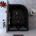 thumbnail image 2 of Whirlpool bathtub black 70.8″ x 47.2″ hot tub with Heater – Amalfi, 2 of 8