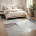 thumbnail image 3 of ODIKA 8'x10' Washable Area Rug Non-Shedding, Easy Care, Plush Abstract Contemporary Brushstroke Neutral Watercolor Large for King Size Bedroom Under Bed, Master Suite, 3 of 7