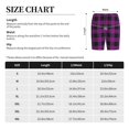 thumbnail image 3 of Fotbe Purple Black Plaid Pantalones Cortos de Pijama para Hombre, Ropa de Dormir, Pantalones de Pijama Cortos para Hombre-Medium, 3 of 6