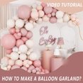 thumbnail image 4 of Globos bohemios, color rosa y desnudo, malva neutro, café marfil y blanco, kit de guirnalda de arco de globos, decoración bohemia para cumpleaños, boda y fiesta., 4 of 4