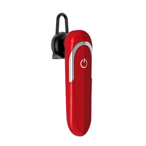 Seitruly D5 Auricular inalámbrico Bluetooth de una sola oreja A prueba de sudor Reducción de ruido Llamada manos libres Auriculares Cables de audio/vídeo rojo