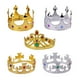 thumbnail image 1 of piezas de corona de rey para fiesta de Halloween, corona monarca dorada y plateada, chapada en plástico, corona real, corona de reina, accesorio de teatro para Halloween, recuerdos de fiesta de cump, 1 of 4