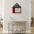 thumbnail image 6 of Reminded Flag Case and Certificate Display, Military Shadow Box Frame fits 3' x 5' Flag, Solid Wood Cherry Finish, 6 of 7