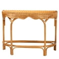 thumbnail image 3 of bali & pari Wakana Rattan BOHO Console Tables, Natural Brown, 3 of 10