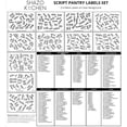 thumbnail image 3 of 214 EXTRA Large Kitchen Pantry Labels for Food Storage Containers, Water Resistant - Easy to Read - Preprinted Black Script on Clear Stickers for Jar & Canisters - kitchen Labels for Organizing, 3 of 5