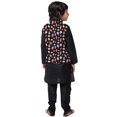 thumbnail image 4 of eloria Kids Nehru Jacket Waist Coat Party Wear Jacket for Boys Casual Wear Black, 4 of 7