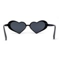 thumbnail image 4 of Full Rhinestone Studded Bubbly Heart Shape Cute Sunglasses All Black, 4 of 4