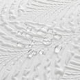 thumbnail image 4 of Shower Curtain, White Shower Curtains for Bathroom, 3D Embossing Washable Waterproof Cloth Fabric Shower Curtain Set with 12 Hooks, 72 x 72 Inches, 4 of 5