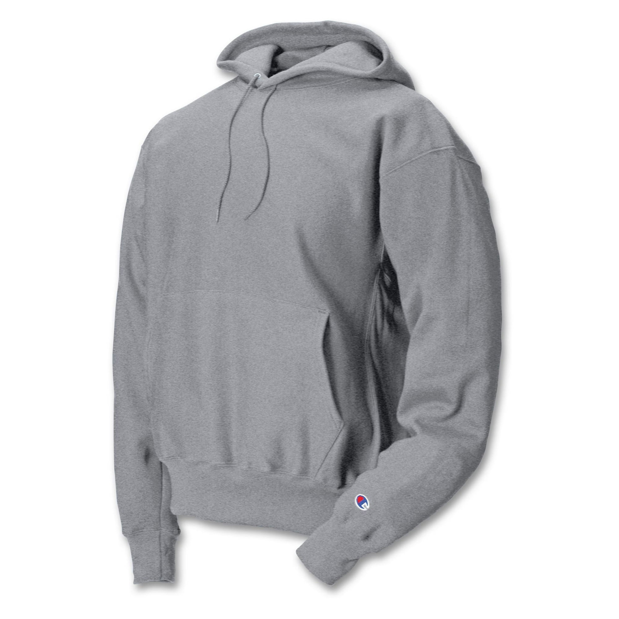 Champion Mens Reverse Weave Fleece Hoodie, XL, Oxford Gray - Main Image
