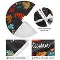 thumbnail image 2 of FMSHPON Autumn Gnome DecorationLeaves Xmas Christmas Tree Skirt Stand Mat for Holiday Party Decoration Indoor Outdoor 36 inches, 2 of 6