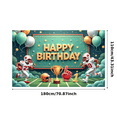 thumbnail image 3 of Decorative Design Happy Birthday Banner Balloon Decoration Birthday Party Banner Kids Party Event Banner for Birthday Party Kids Party Indoor Decoration, 3 of 7