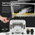 thumbnail image 3 of Autolavadora Limpiador de vapor portátil de 1500 W, máquina de limpieza a vapor presurizada de alta temperatura, vaporizador sin tanque y resistente para cocina, sala de estar, baño, coche Romacci  Autolavadora, 3 of 7