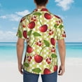thumbnail image 6 of Goofa Cherries and Ladybirds Hawaiian Shirt for Men, Unisex Summer Beach Casual Short Sleeve Button Down Shirts,Aloha Tropical Floral print shirt-, 6 of 9