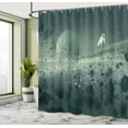 thumbnail image 5 of Ambesonne Outer Space Shower Curtain, Moon Astronaut, 69"Wx84"L, Grey White, 5 of 5