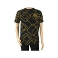 thumbnail image 2 of Mens PLATINI Sports Shirt With Rhine Stones Medallion Chain STT7626 Black Gold, 2 of 4