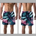 thumbnail image 3 of luoweisi Men's Beach Shorts Quick Dry Swim Trunks with Mesh Lining Dragonfly L, 3 of 5