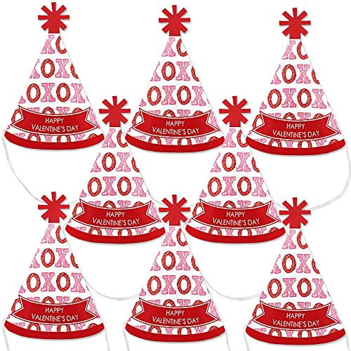 Mini Cone Valentines Day Party Hats 