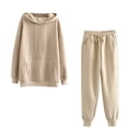 thumbnail image 1 of Puntoco Conjuntos de colores para mujer Ropa con capucha Ropa de salón Traje Conjunto deportivo tops + Pantalones Liquidación Puntoco Puntoco-675, 1 of 3