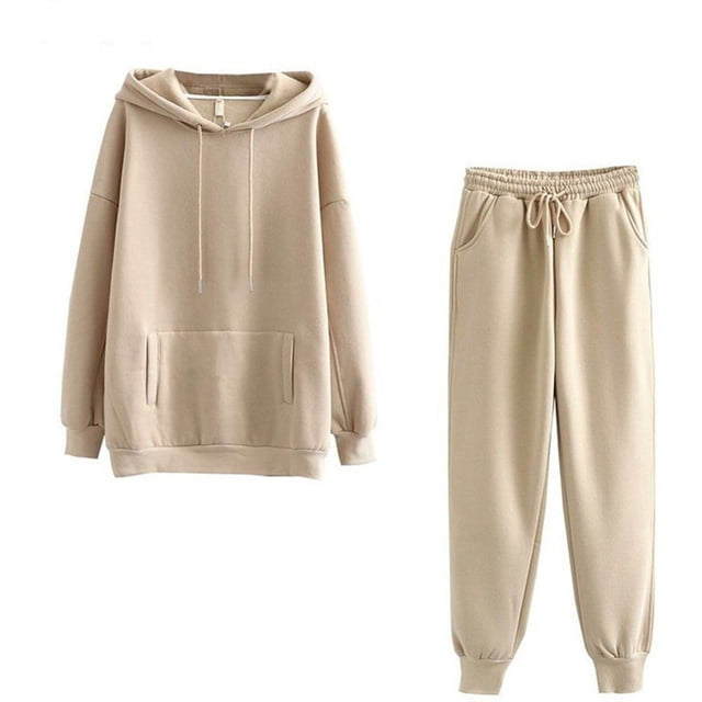 Puntoco Conjuntos de colores para mujer Ropa con capucha Ropa de salón Traje Conjunto deportivo tops + Pantalones Liquidación Puntoco Puntoco-675