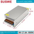 thumbnail image 1 of Fuente de alimentación del interruptor 12v10a presión constante 5v12v24v48v36v30v42 monitoreo de Seguridad de corriente continua Lámpara LED con fuente de alimentación DC fuente de alimentac, 1 of 4
