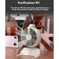 thumbnail image 2 of Portable Indoor Smoke Purifier Fan: Desktop Odor Eliminator with Exhaust Filter, USB-C Powered, Adjustable and Compact, 2 of 6