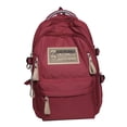 thumbnail image 2 of Mochila para mujer, mochila escolar, mochila con bolsillos laterales, mochila ligera, bolsa de viaje, mochila para mujeres, adolescentes y estudiantes , Rojo, 2 of 9
