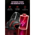 thumbnail image 3 of Ecomoment Wireless Gaming Headset 2.4G USB for PS5 Switch PC Mac,Bluetooth 5.2 Gaming Headphones with Mic,Game Headsets with 3.5mm Wired for Xbox Series,40H Battery,Black, 3 of 9