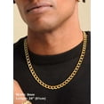thumbnail image 4 of Suplight Mens Gold Curb Chain Stainless Steel 24 Inches Solid 9mm Chunky Miami Cuban Link Chain Necklace Hip Hop Jewelry, 4 of 7