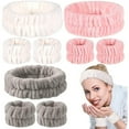 thumbnail image 1 of Shisuyan Sweat Absorption Headbands Practical Pink Flannel 1 Set 7.9x2in, 1 of 8