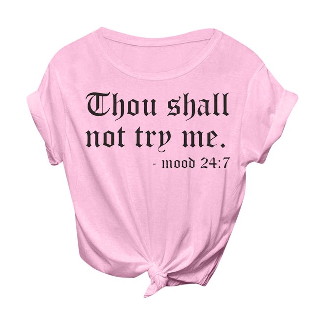 B91xZ Tunique Femme Coupe Ample Col en V Coton Basique Imprimé Tees Tops, Rose G