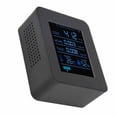 thumbnail image 4 of ZNAZ2CO3TB Detector de calidad del aire Bluetooth 5 en 1 Monitor multifuncional de humedad y temperatura de CO2 para oficina en casa (negro), 4 of 5