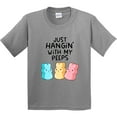 thumbnail image 3 of Inktastic Easter Just Hangin' with My Peeps Youth T-Shirt, 3 of 5