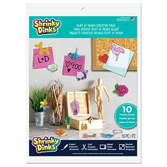 Shrinky Dinks Creative Pack 10 Sheets Frosted Ruff n Ready
