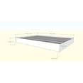 thumbnail image 4 of Full Size Modern Floating Style White Platform Bed Frame, 4 of 5