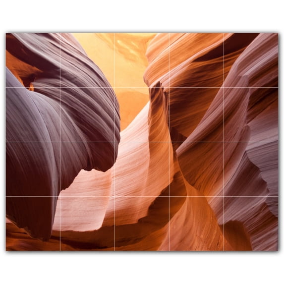 Picture-Tiles.com: Desert Ceramic Tile Wall Mural WAL500487-54XL. 60"W x 48"H using (20) 12" x 12" Ceramic Tiles-Satin Finish