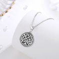 thumbnail image 5 of Eusense Tree of Life Necklace Pendant for Women, 925 Sterling Silver Memorial Lockets Pictures Photo Locket Necklace Jewelry Gift, 5 of 7