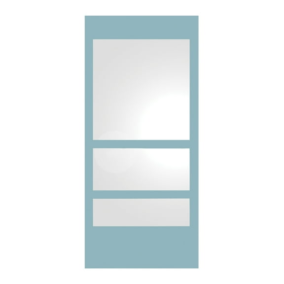 Whitehaus New Generation Rectangular Ecoloom Mirror with Laminated Colored Glass Border