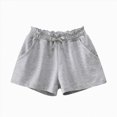 thumbnail image 4 of KPOPLK Girls Cotton Athletic Shorts Quick-Drying Toddler Summer Running Shorts Dolphin Yoga Shorts for Kids Size 3-4 Years,Grey, 4 of 4